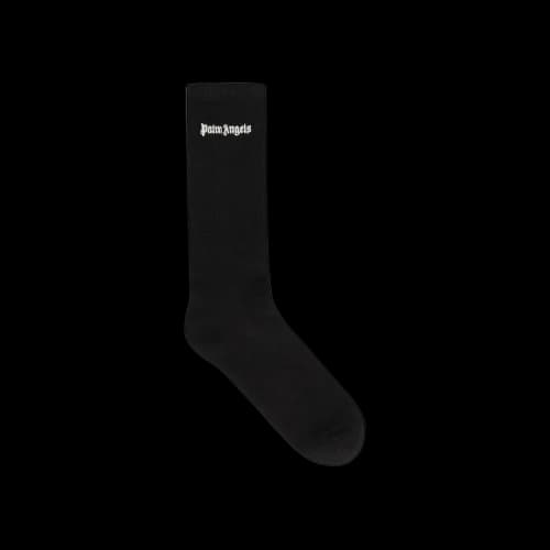 Palm Angels Embroidered Logo Socks 'Black/White'