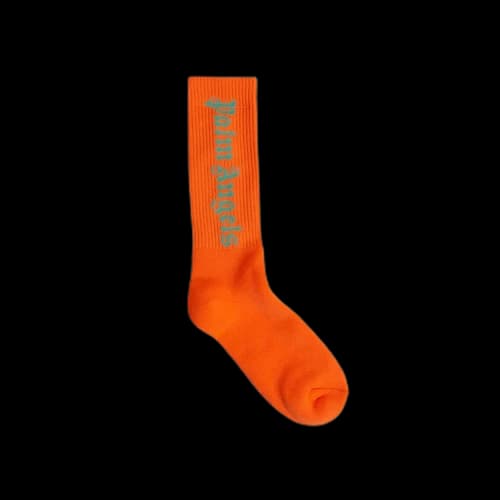 Palm Angels Classic Logo Socks 'Fluo Orange'