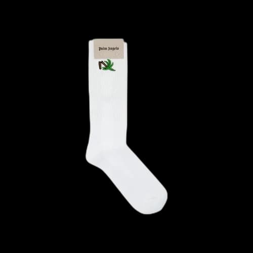 Palm Angels Broken Palm Socks 'White/Green'