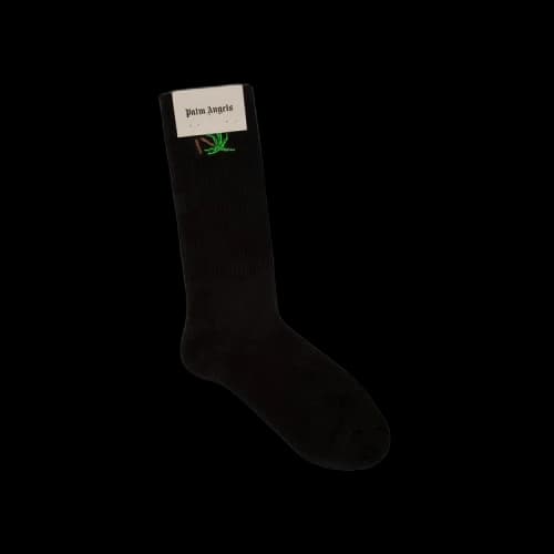 Palm Angels Broken Palm Socks 'Black/Green'