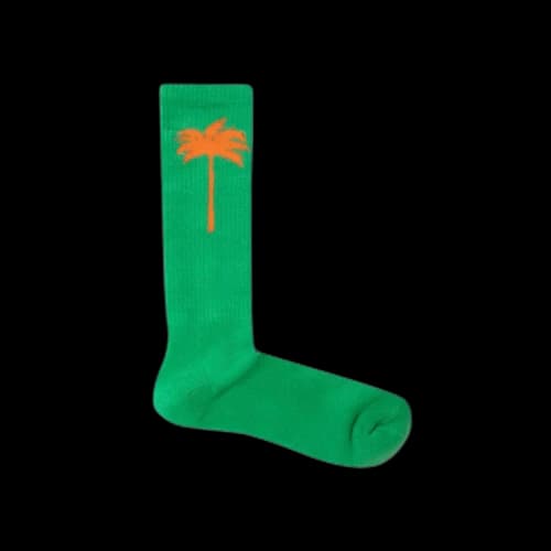 Palm Angels PXP Socks 'Green/Orange'