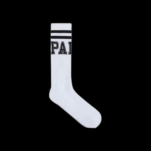 Palm Angels College Socks 'White/Black'