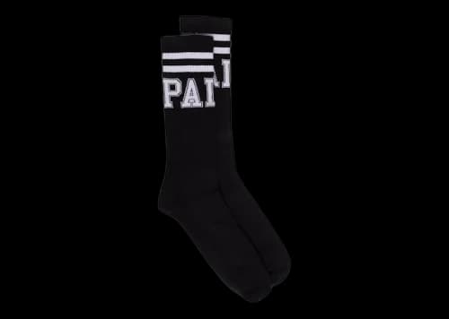 Palm Angels College Socks Black/White
