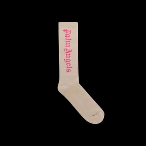 Palm Angels Intarsia Logo Socks 'Light Grey'