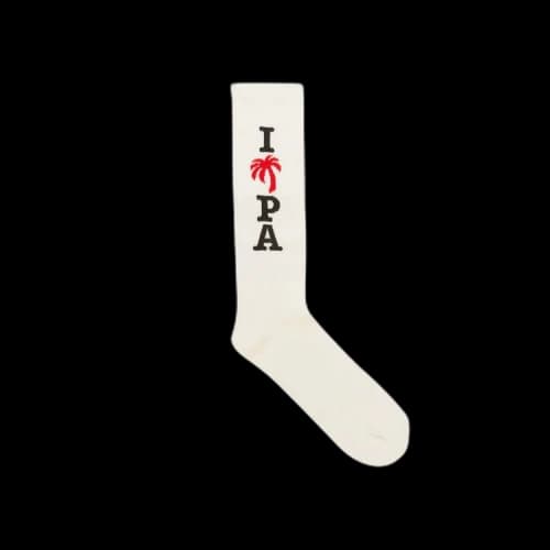 Palm Angels I Love PA Socks 'White'