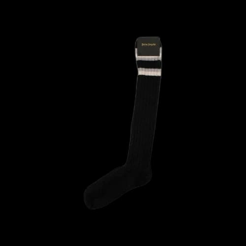 Palm Angels Ribbed Knit Knee High Socks 'Black'