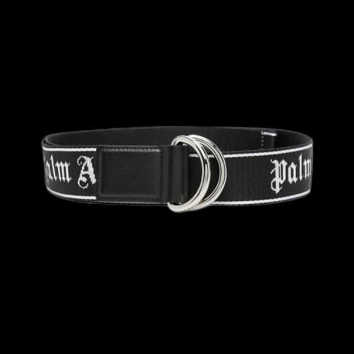 Palm Angels Classic Logo Tape Belt 'Black/White'