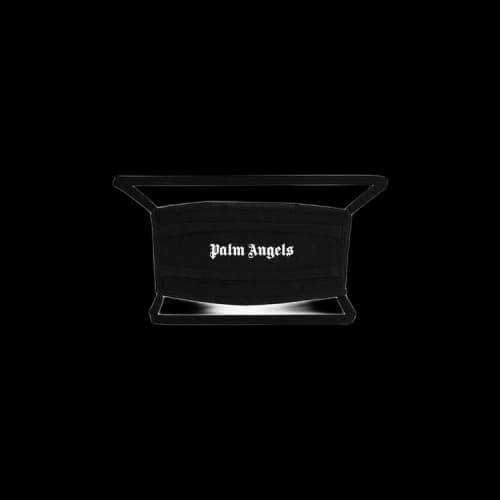 Palm Angels Logo Print Face Over the Head Mask Black