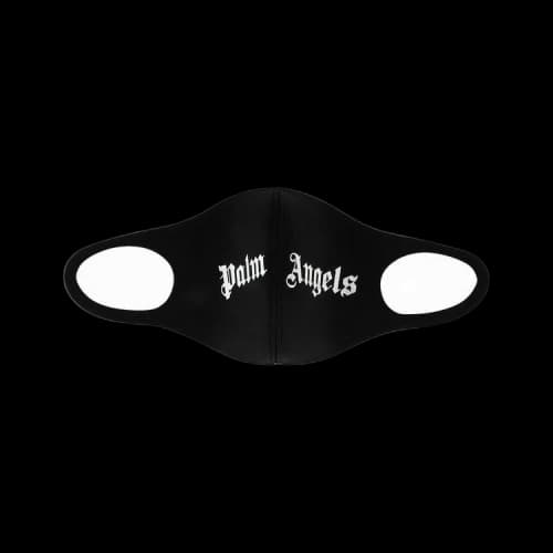 Palm Angels Logo Print Face Mask Black