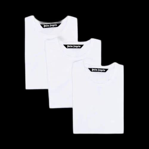 Palm Angels Essential Tripack T-shirt White