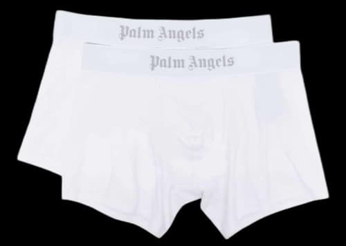 Palm Angels Logo-Waistband Boxers (Pack of 2) White