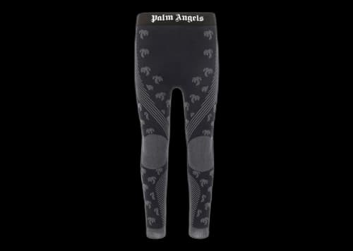 Palm Angels Ski Base Layer Bottoms Black/White