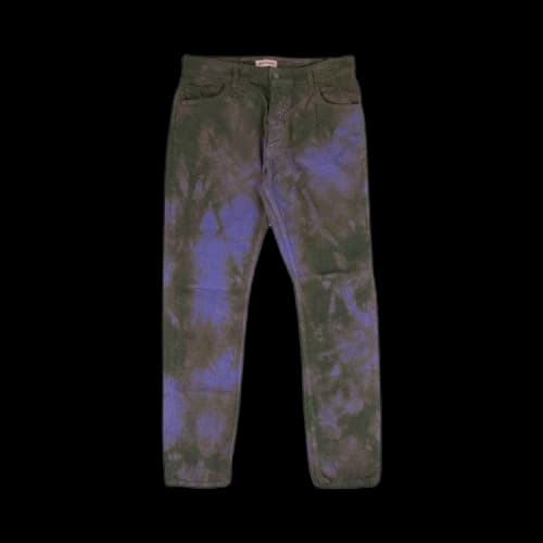 Palm Angels Denim Corduroy Tie-Dye Pants 'Grey/Purple'