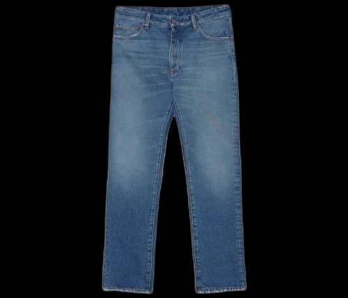 Palm Angels Bandana Straight Fit Jeans Blue