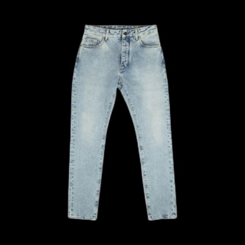 Palm Angels Back Logo 5 Pocket Jeans 'Light Blue'