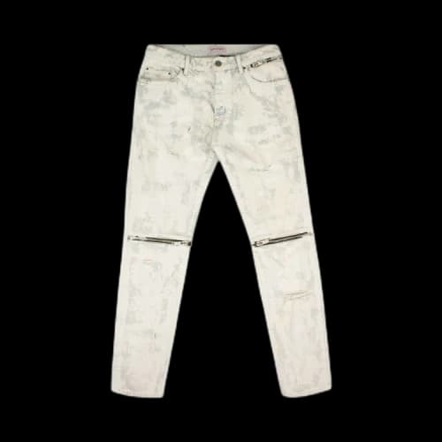 Palm Angels Paint Jeans Pants 'Blue/White'