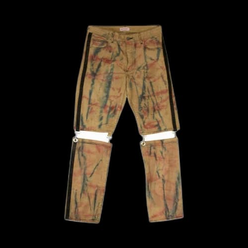 Palm Angels Corduroy Clip Pants 'Yellow'
