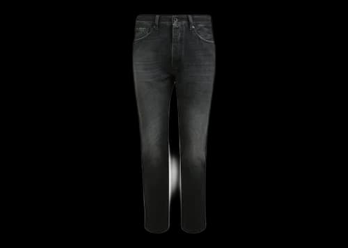 Palm Angels Side Striped Straight Fit Jeans Black/White