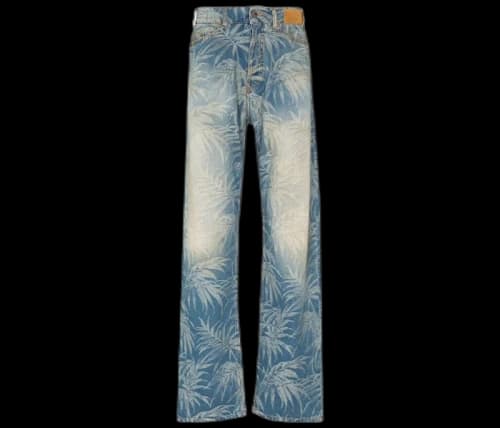 Palm Angels Jungle Straight Fit Jeans Blue
