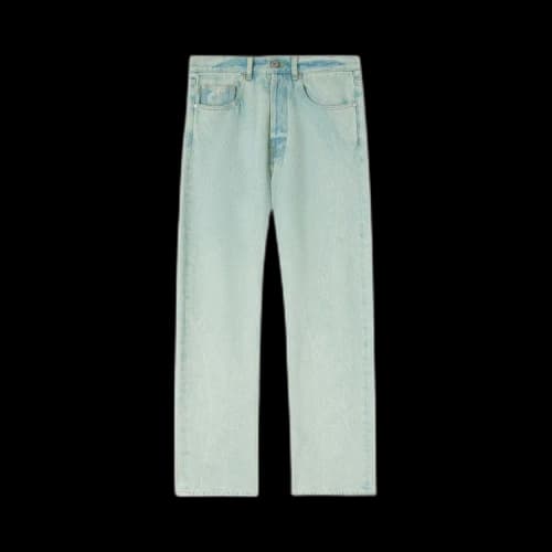 Palm Angels Overdyed Logo Denim Pants 'Mint'