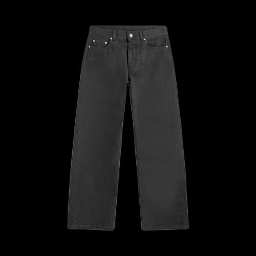 Palm Angels Monogram Loose Denim Pants 'Black'
