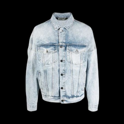 Palm Angels Back Logo Denim Jacket 'Light/Blue'