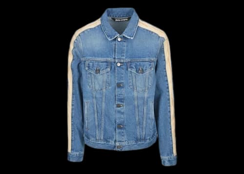 Palm Angels Denim Track Jacket Blue