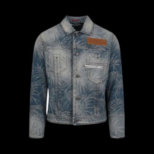 Palm Angels Jungle Boxy Denim Jacket 'Light Blue'