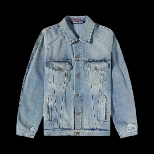 Palm Angels Light Wash Sunset Loose Denim Pants 'Blue/Brown'