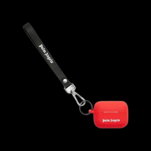 Palm Angels Classic Logo Airpods Pro Case 'Red/White'