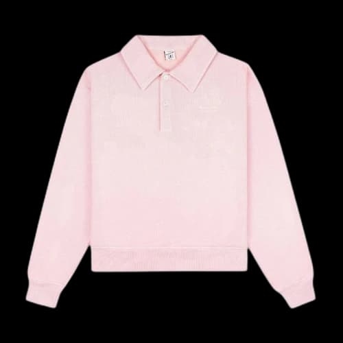 Sporty & Rich x Prince Health Polo 'Baby Pink/White'