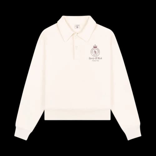 Sporty & Rich Crown Polo 'White'