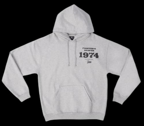 Patta x Peter Angelo Simon 1974 Hooded Sweatshirt With Vinyl Melange Grey