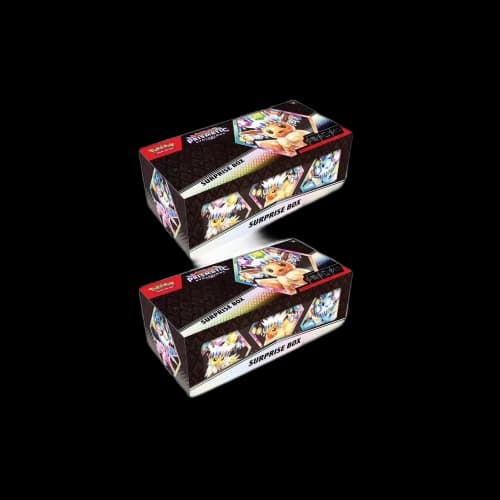 Pokémon Scarlet & Violet Prismatic Evolutions Surprise Box 2x Lot