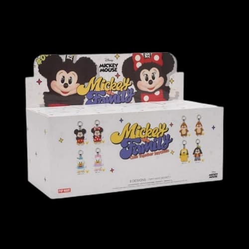 Pop Mart Disney Mickey Family Together Series Plush Keychain Sealed Case (8 Blind Box)