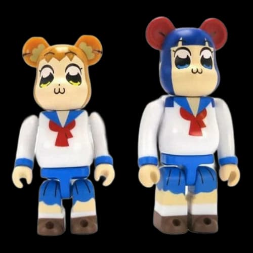 Bearbrick BE@RBRICK Pop Team Epic Suit 100%+100%