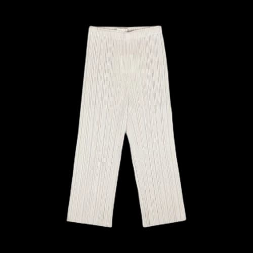 Issey Miyake Cropped Pleated Pants 'Grey'