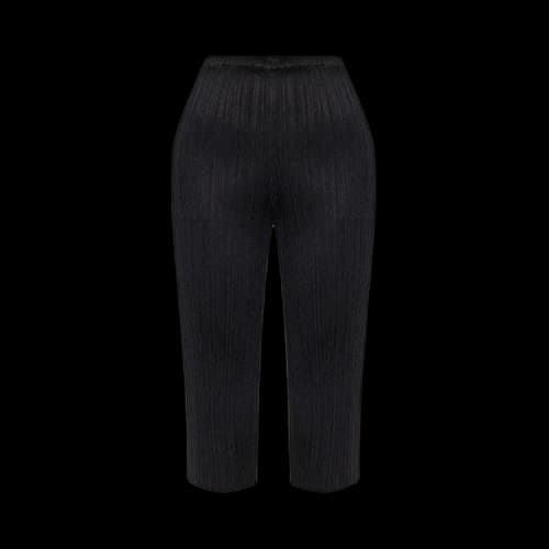 Pleats Please Issey Miyake Basic Cropped Pants 'Black'