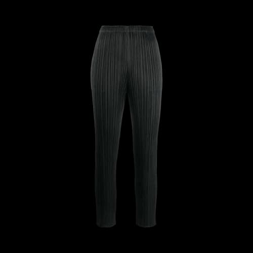Pleats Please Issey Miyake Basic Fitted Pants 'Black'