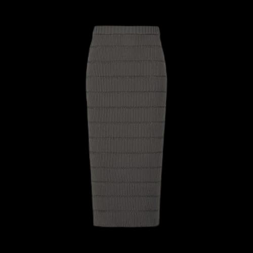 Pleats Please Issey Miyake Jiggly Knit Skirt 'Chocolate'