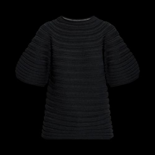 Pleats Please Issey Miyake Mushroom Knit Shirt 'Black'