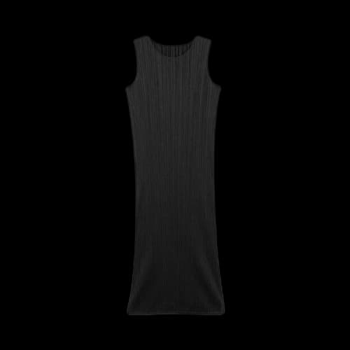 Pleats Please Issey Miyake Basics Sleeveless Dress 'Black'