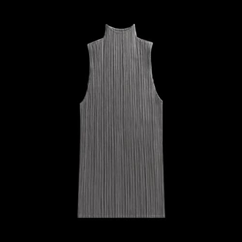 Pleats Please Issey Miyake Basics Sleeveless Top 'Grey'