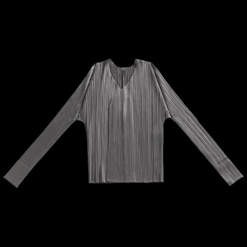 Pleats Please Issey Miyake Basics Cardigan 'Grey'