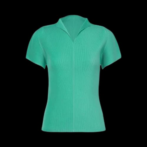 Pleats Please Issey Miyake April Shirt 'Turquoise Green'