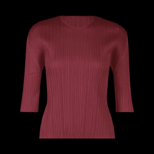 Pleats Please Issey Miyake MC March Shirt 'Bordeaux'