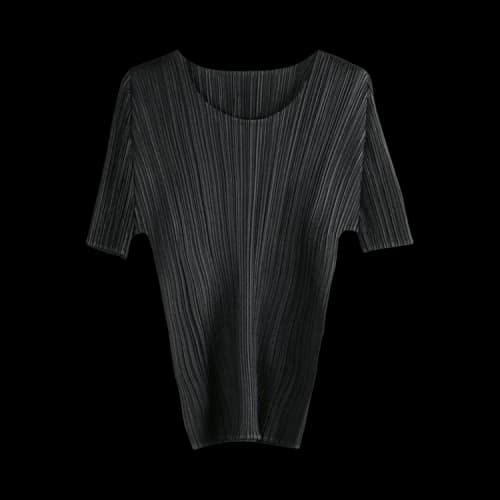 Pleats Please Issey Miyake Basics May Shirt 'Black'