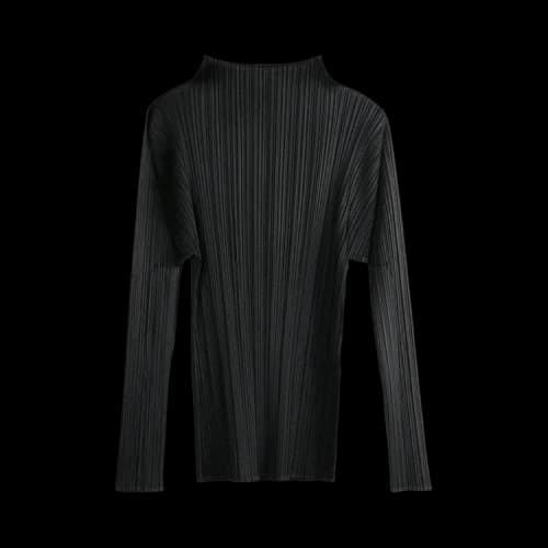 Pleats Please Issey Miyake Basics May Shirt 'Black'