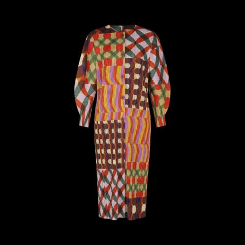 Pleats Please Issey Miyake Harmony Coat 'Pink'