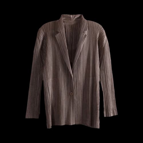 Pleats Please Issey Miyake Pleats Jacket 'Brown'